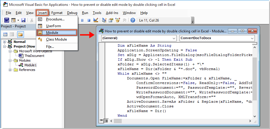 VBA Code